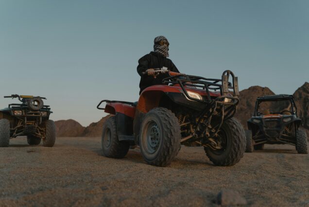 AFTERNOON QUAD TOUR - CAMEL RIDE, SUNSET, BEDOUIN VILLAGE, BBQ DINNER